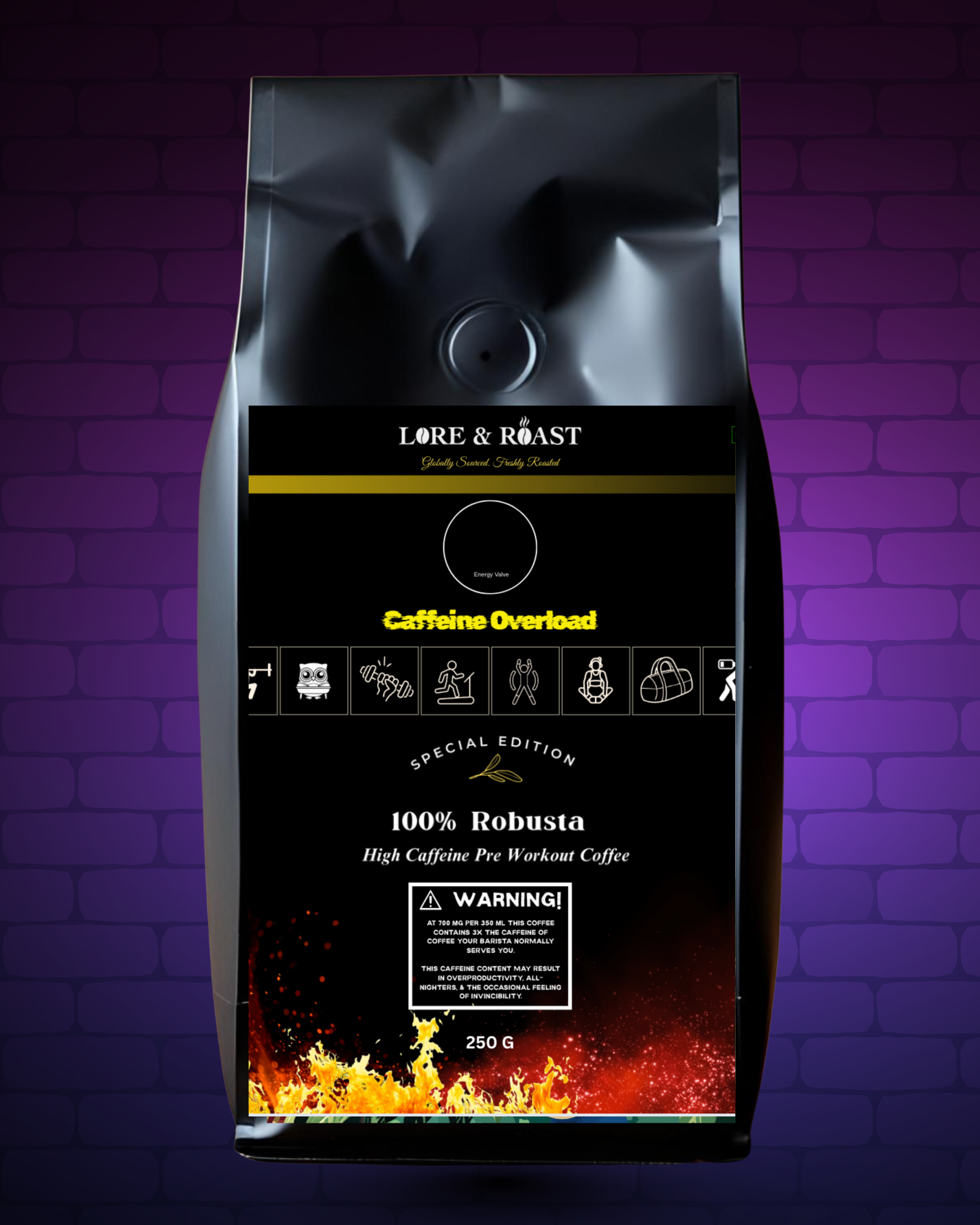 Caffeine Overload - High Caffeine 100 % Robusta