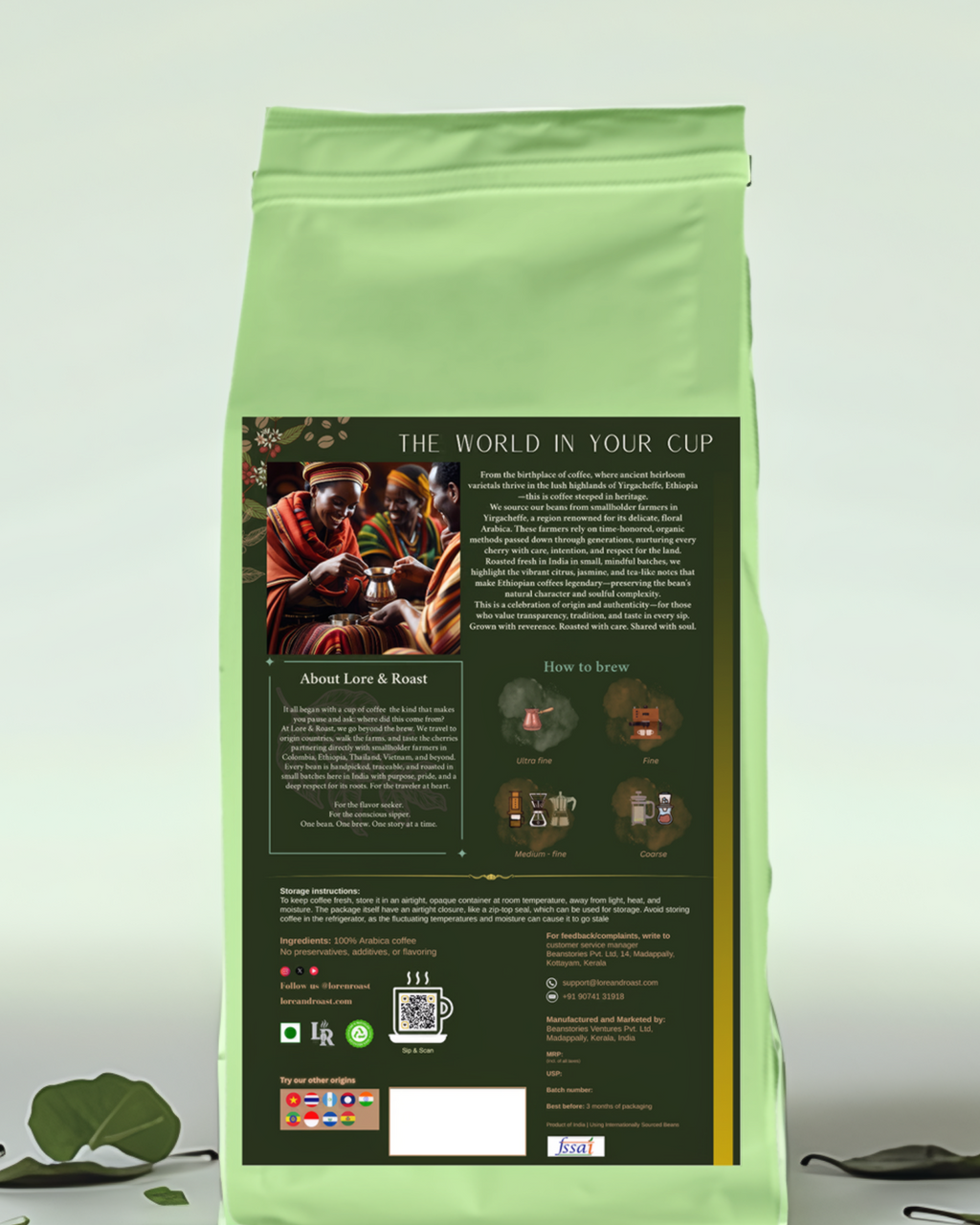 Ethiopia | Yirgacheffe | Single Origin | 100% Arabica