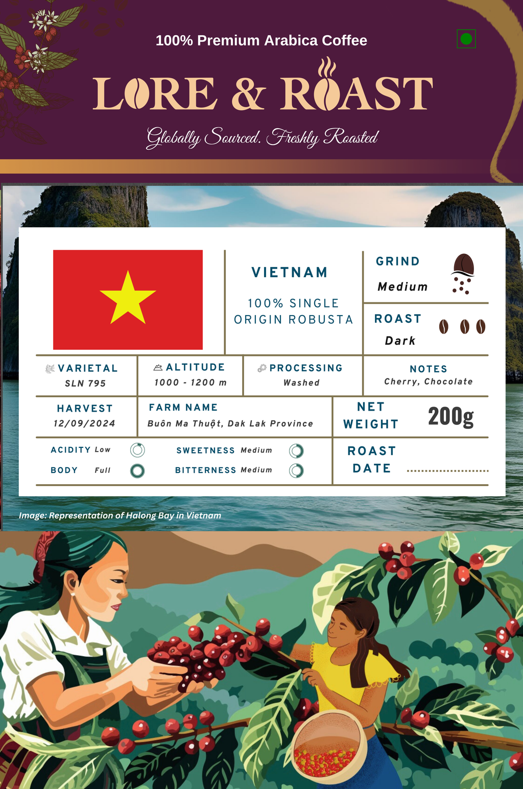 Vietnam | Lam Dong | Single Origin | 100% Robusta
