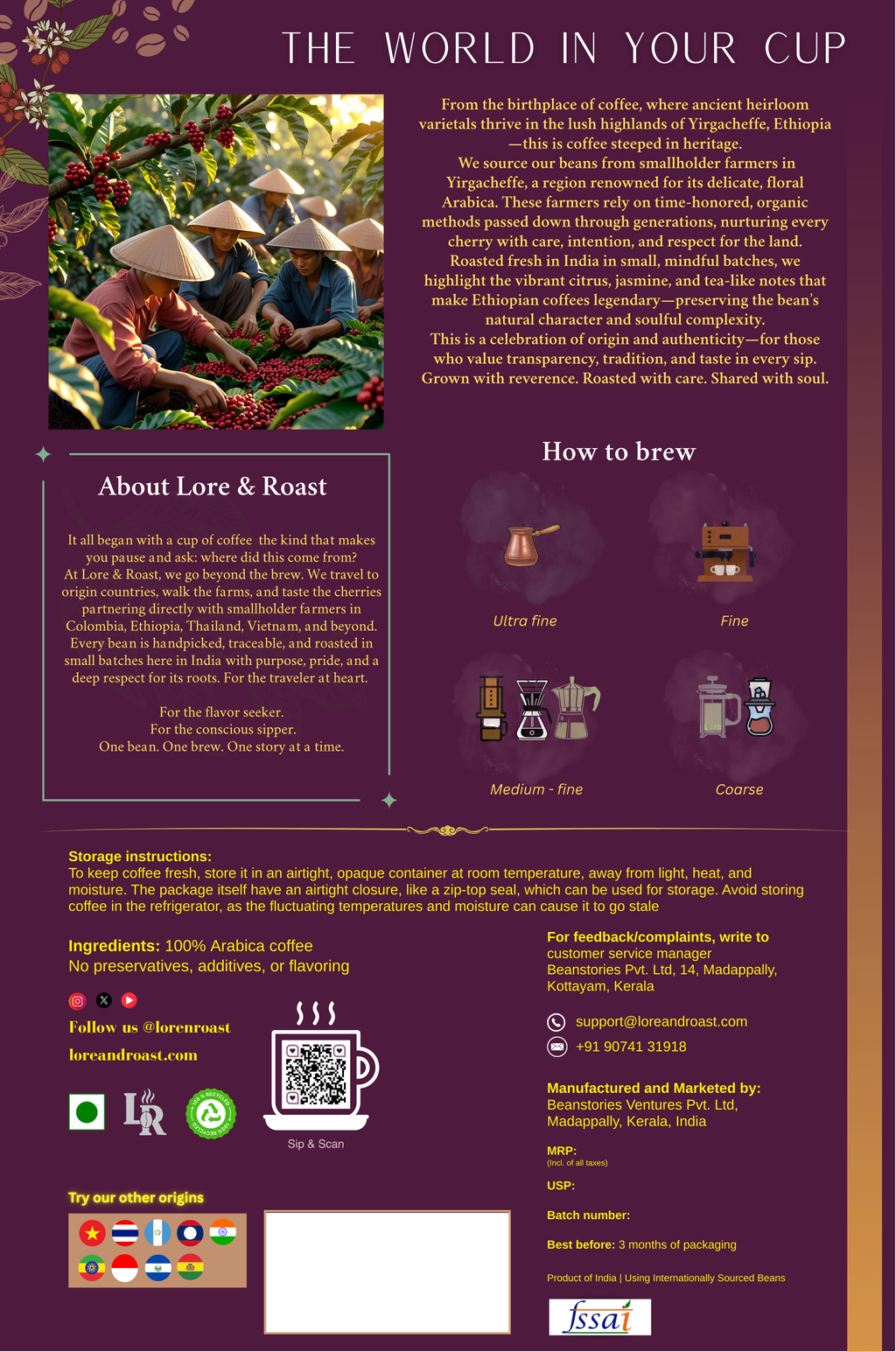 Vietnam | Lam Dong | Single Origin | 100% Robusta