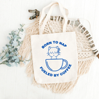Born to nap - Fueled by Coffee Small Tote