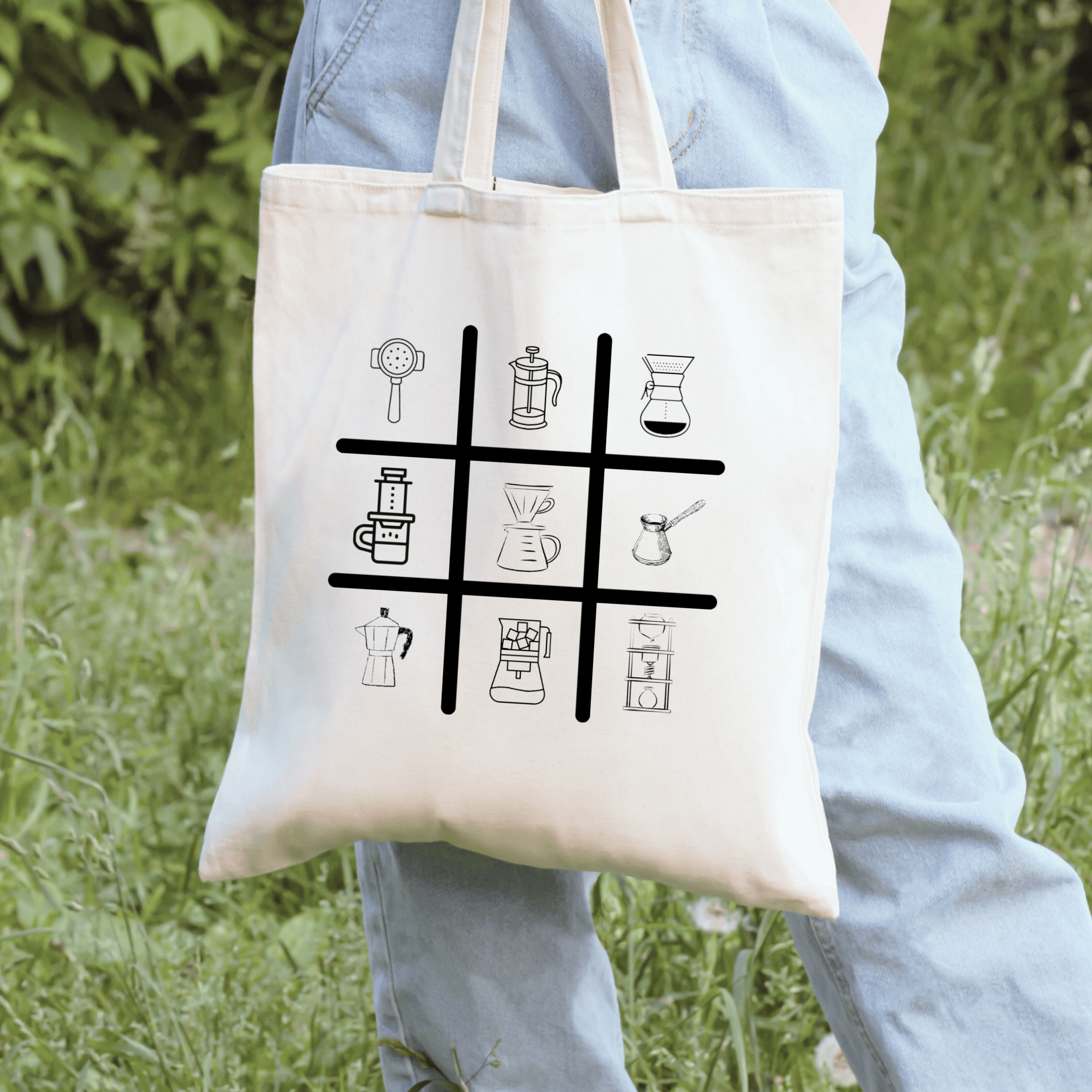 Brew Grid - Coffee Methods Small Tote