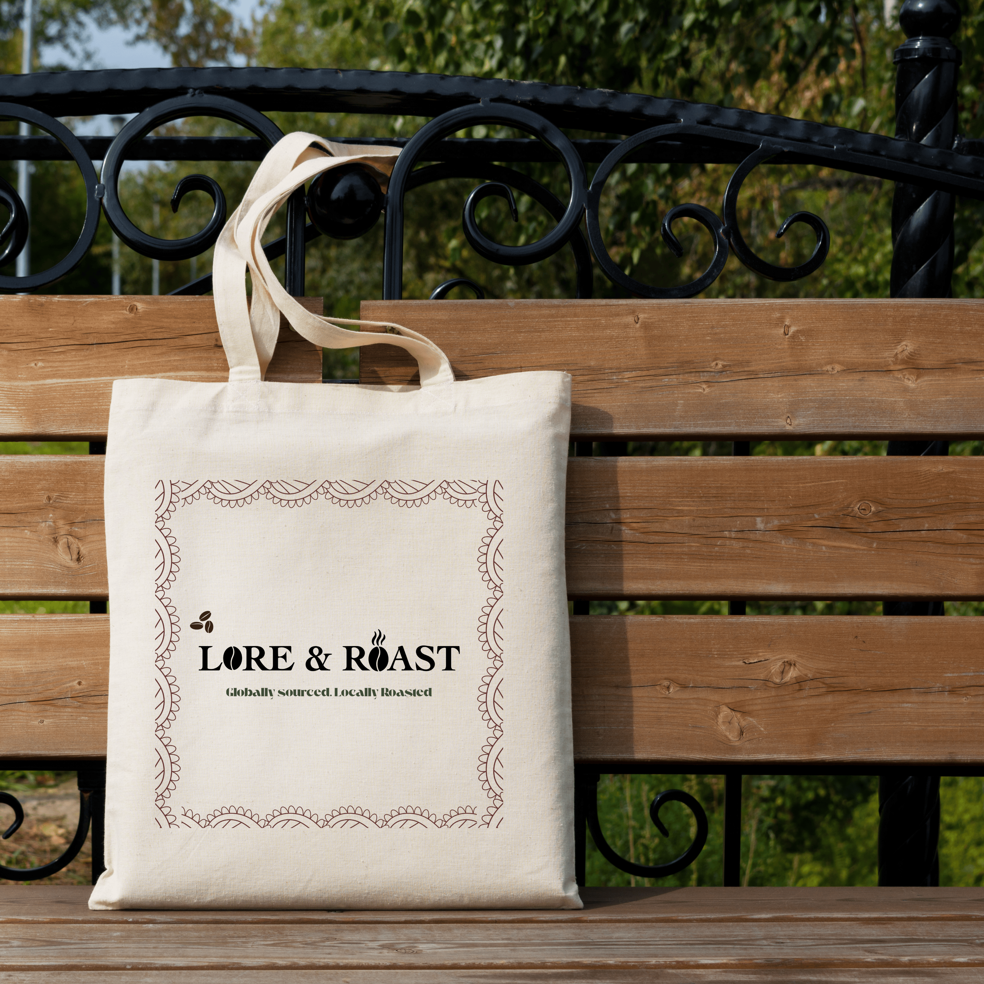 Lore & Roast Logo – Signature Edition Small Tote