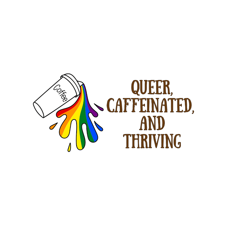 Queer, Caffeinated & Thriving – Pride Edition Small Tote