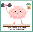 Beans. Brains. Biceps. Gym Small Tote