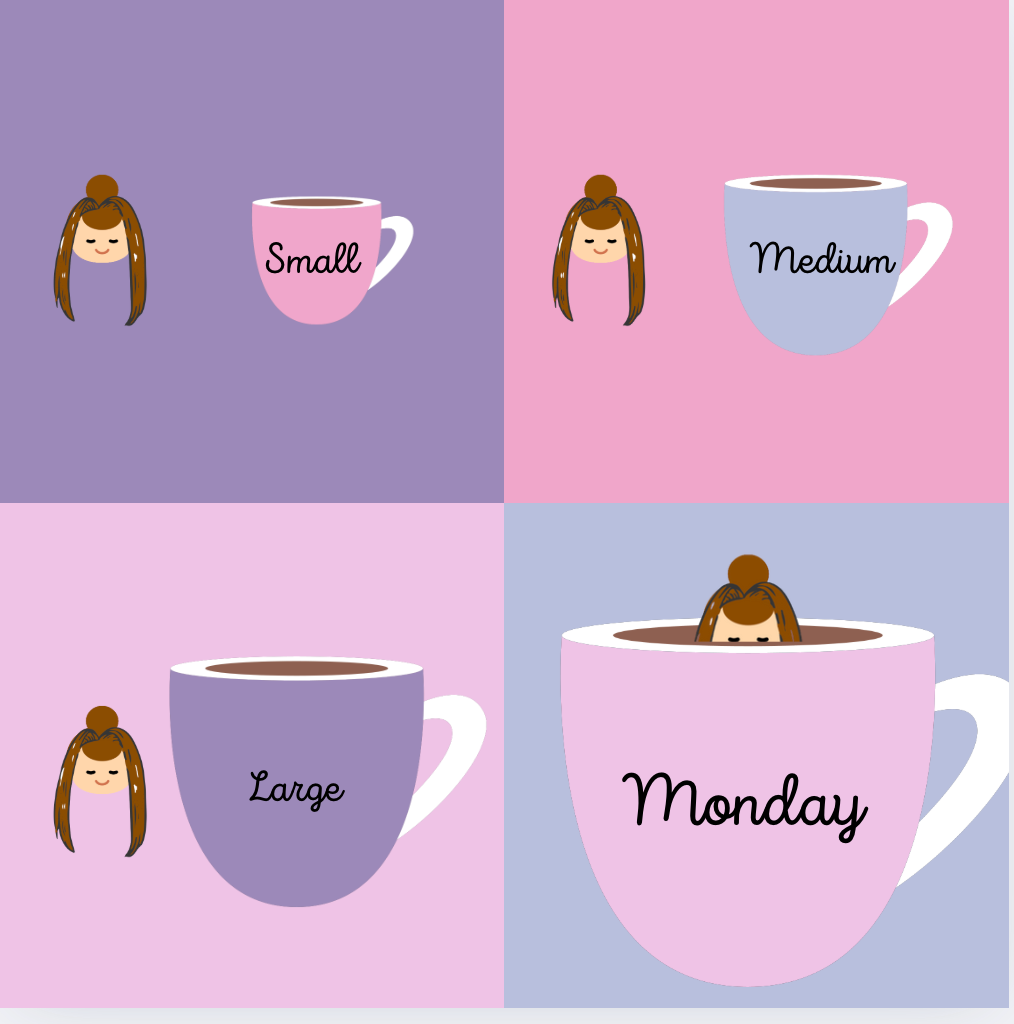 The Monday Mug Matrix –  Everyday Large Tote Bag