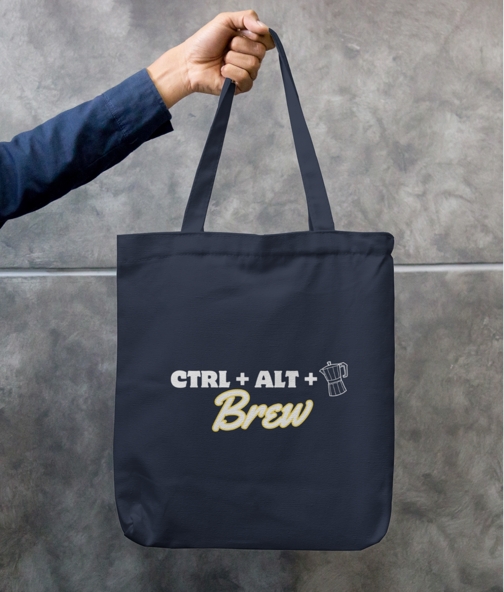 Ctrl + Alt + Brew – Canvas Cotton Small Tote