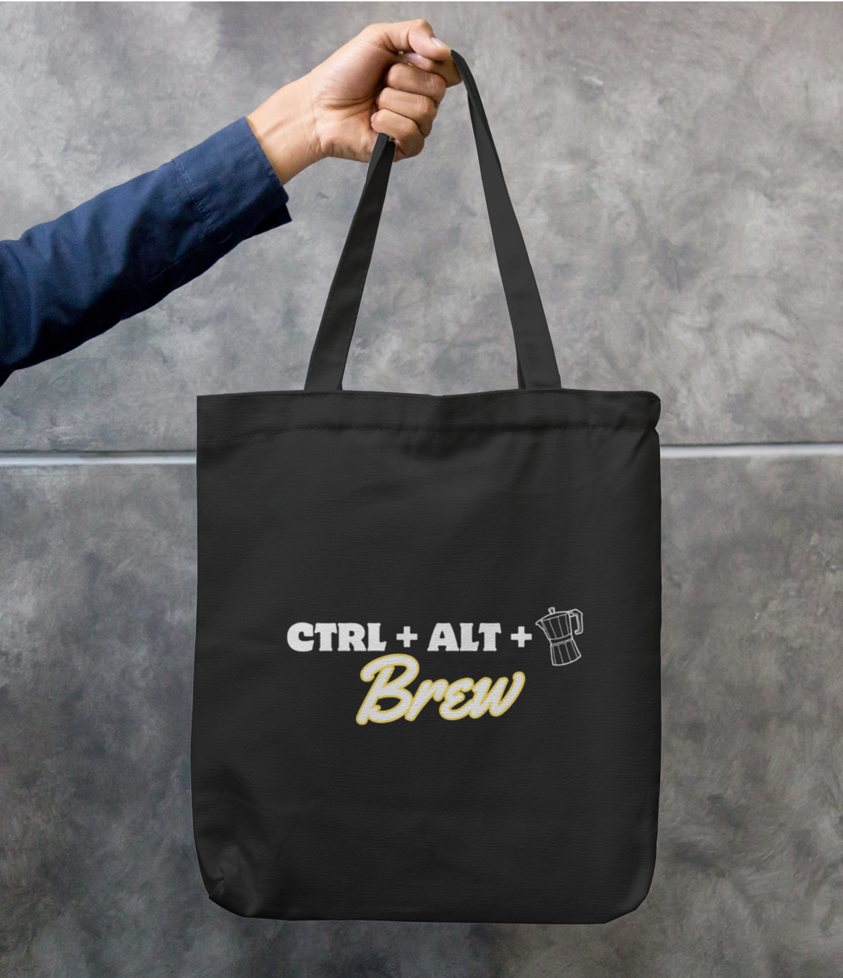 Ctrl + Alt + Brew – Canvas Cotton Small Tote