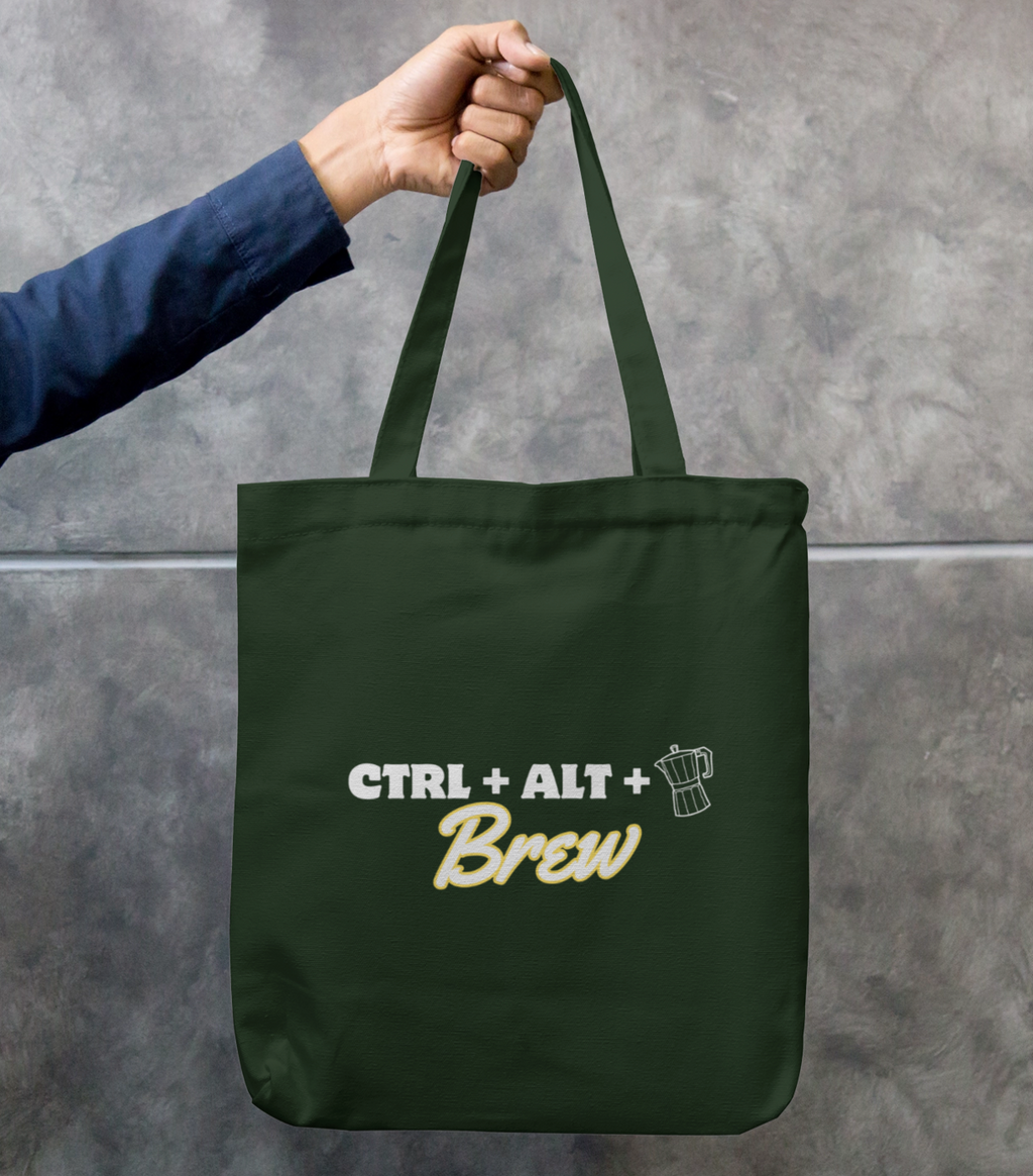 Ctrl + Alt + Brew – Canvas Cotton Small Tote