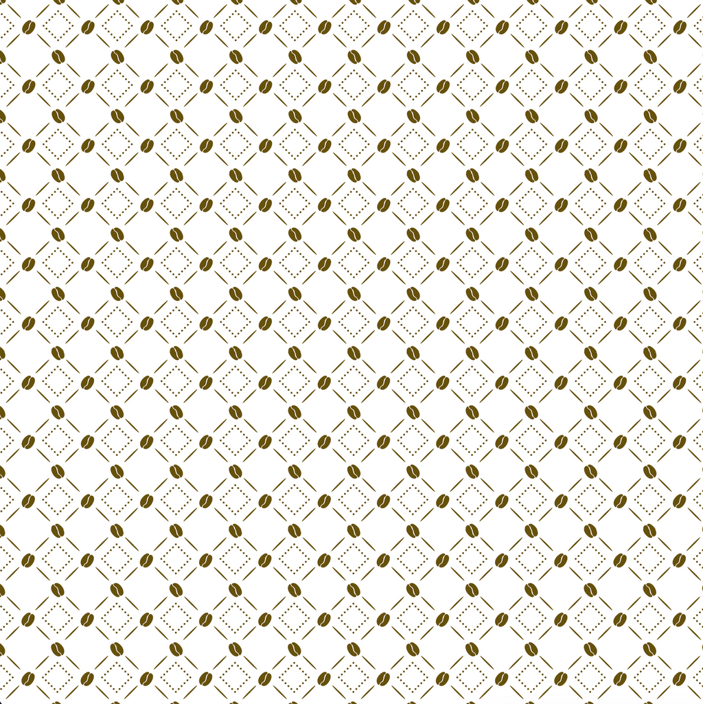 Minimalist Coffee Beans All Over Print Tote Bag
