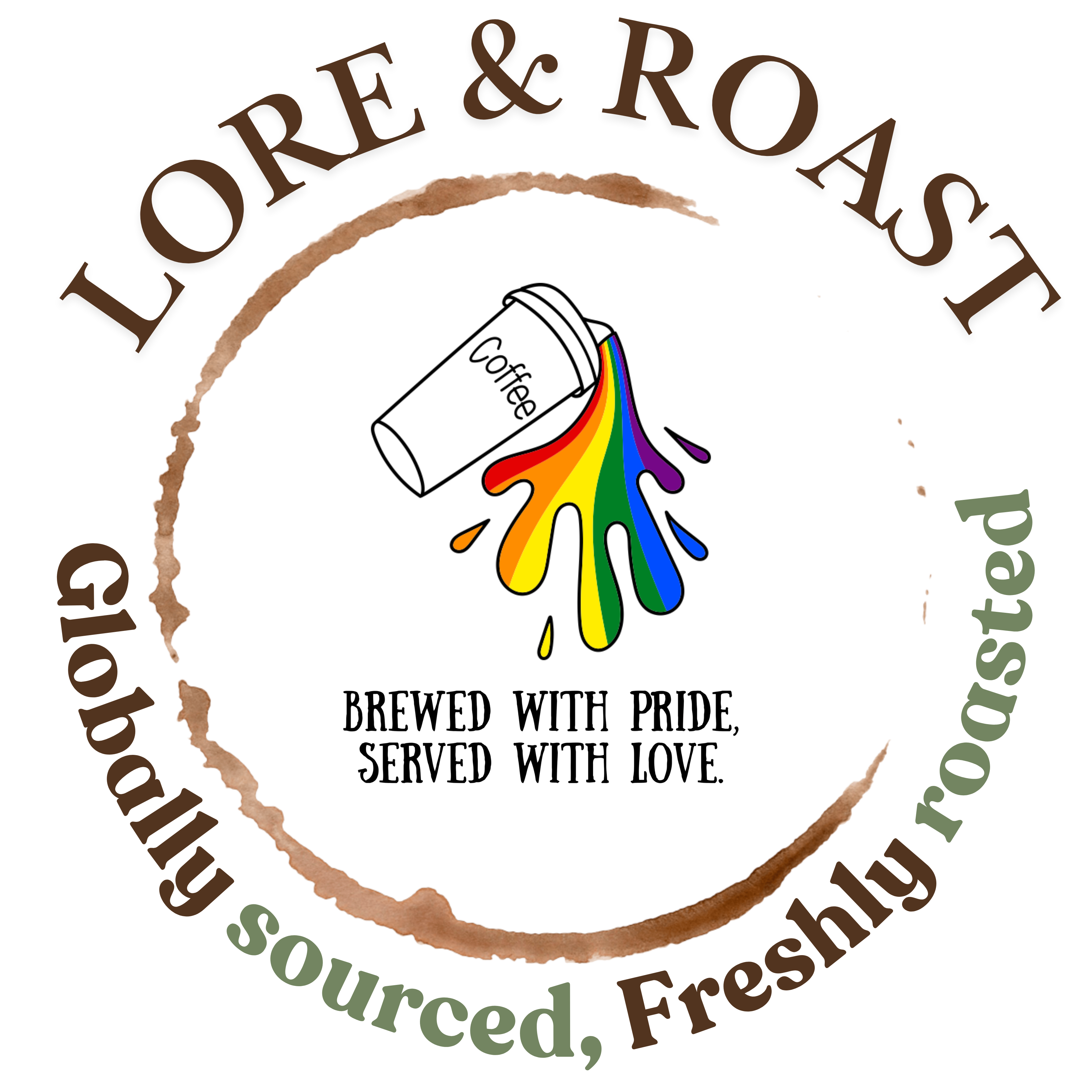 Brewed with Pride, Served with Love - Pride Edition Small Tote Bag