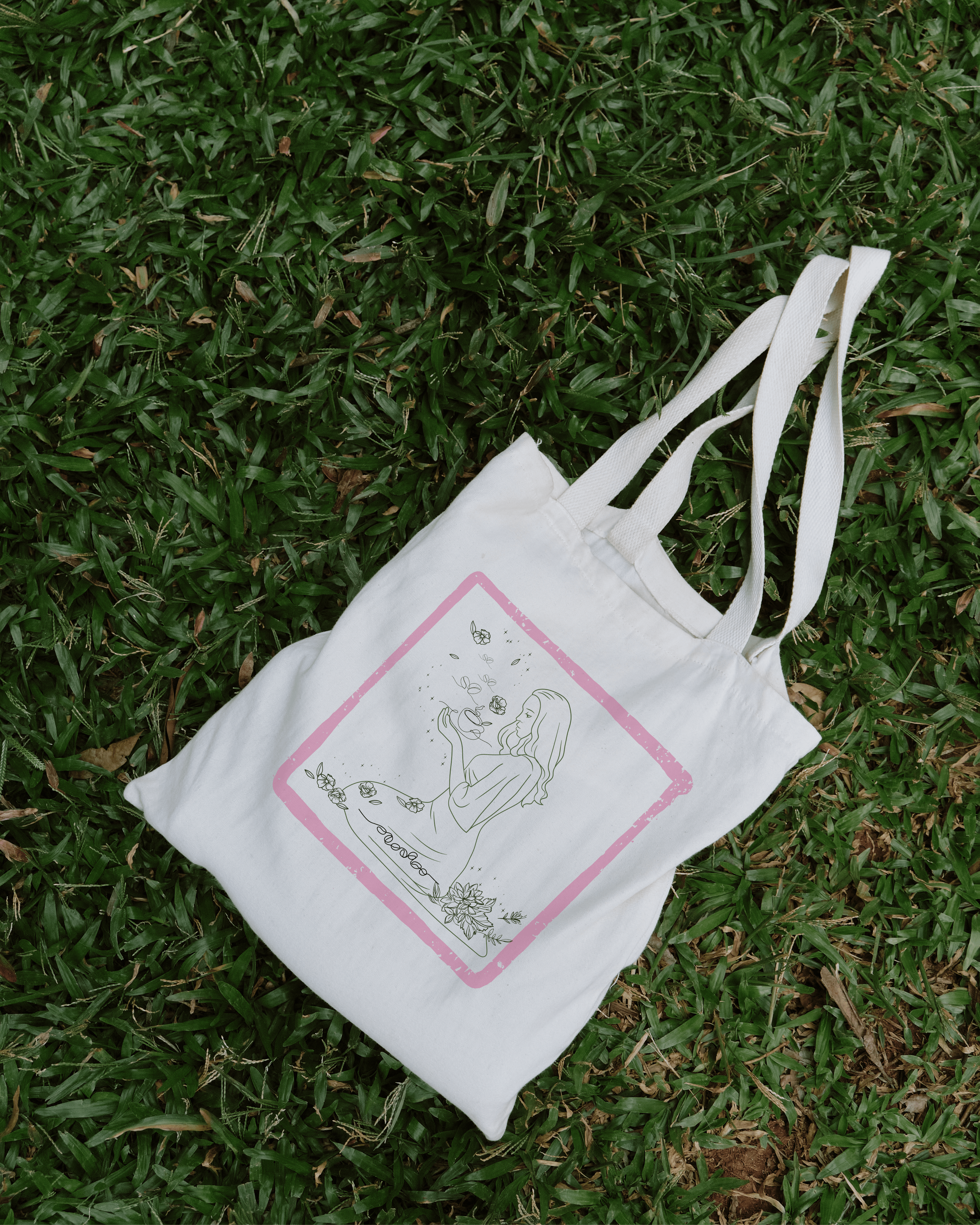 Meadow Brew – Small Canvas Cotton Tote